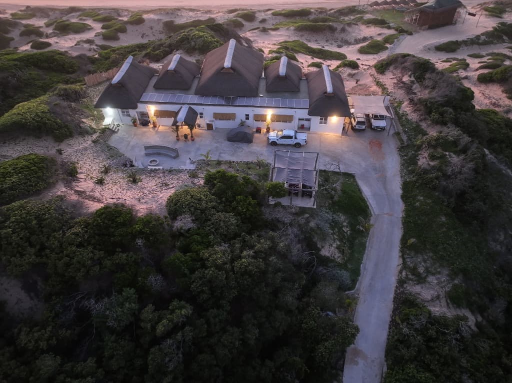 Panoramic sunset over the Island Rock coastline